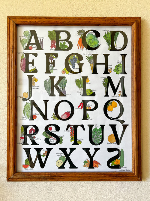 All Good Things Produce Alphabet Poster
